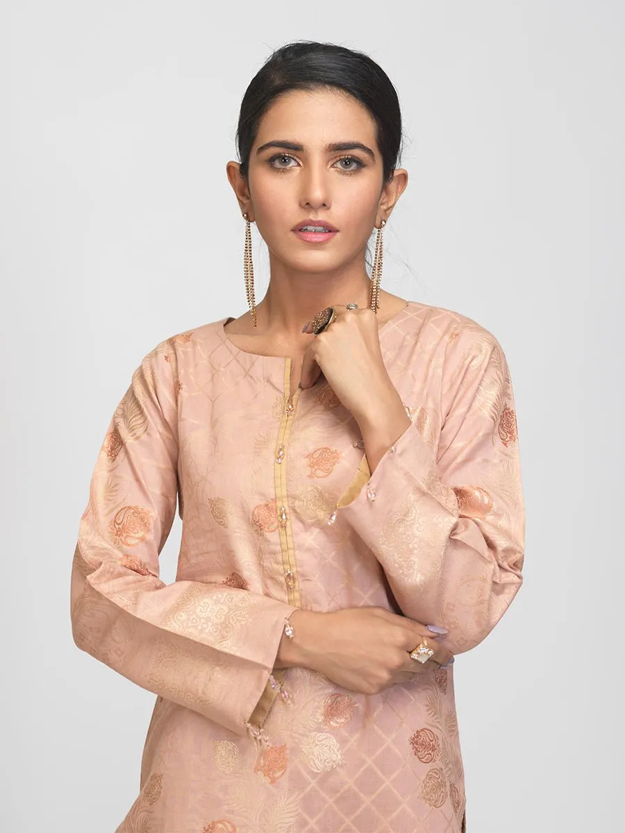 1pc Stitched Lawn Jacquard Shirt- Casual Pret (CP-00050)