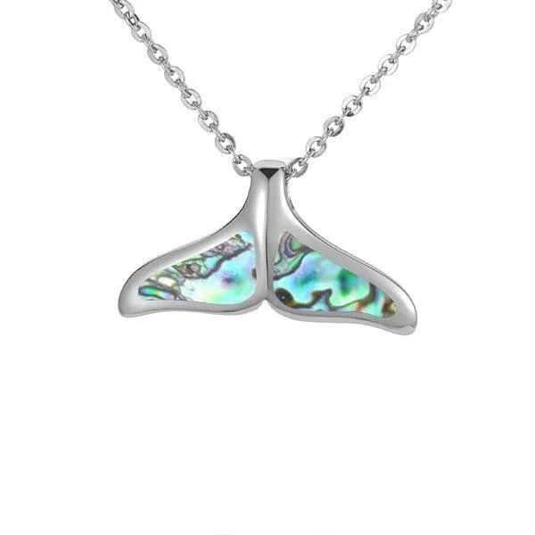 Abalone Whale Tail Pendant