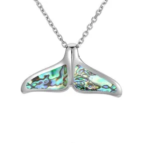 Abalone Whale Tail Pendant