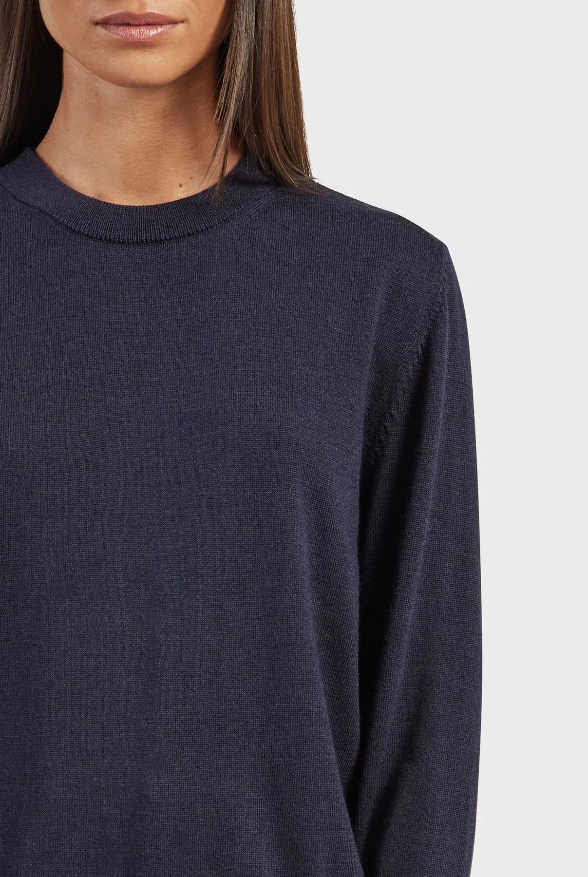 Academy Brand Women's Merino Crew - Midnight Navy