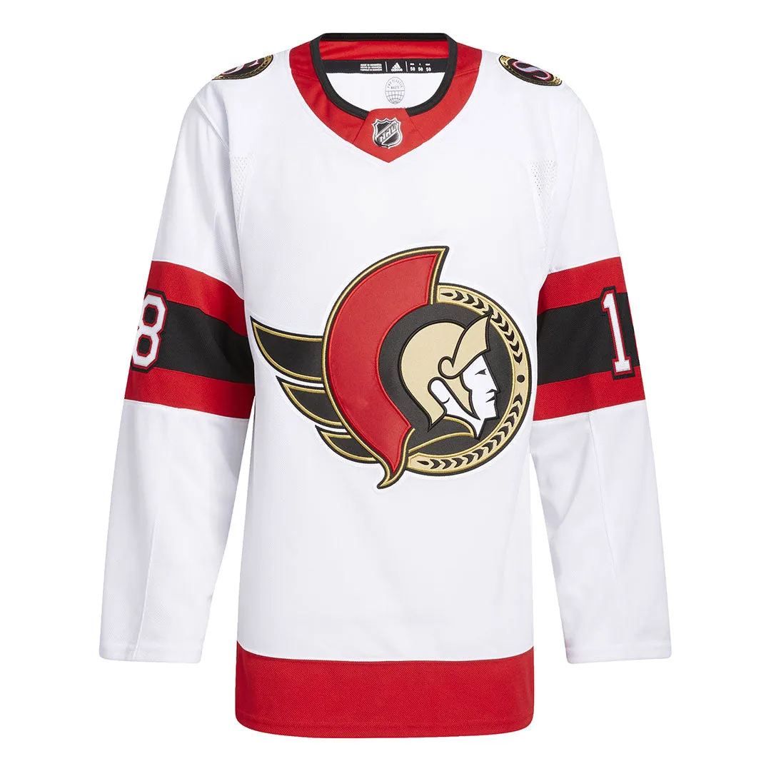 adidas - Men's Ottawa Senators Tim Stützle Authentic Away Jersey (H60133)