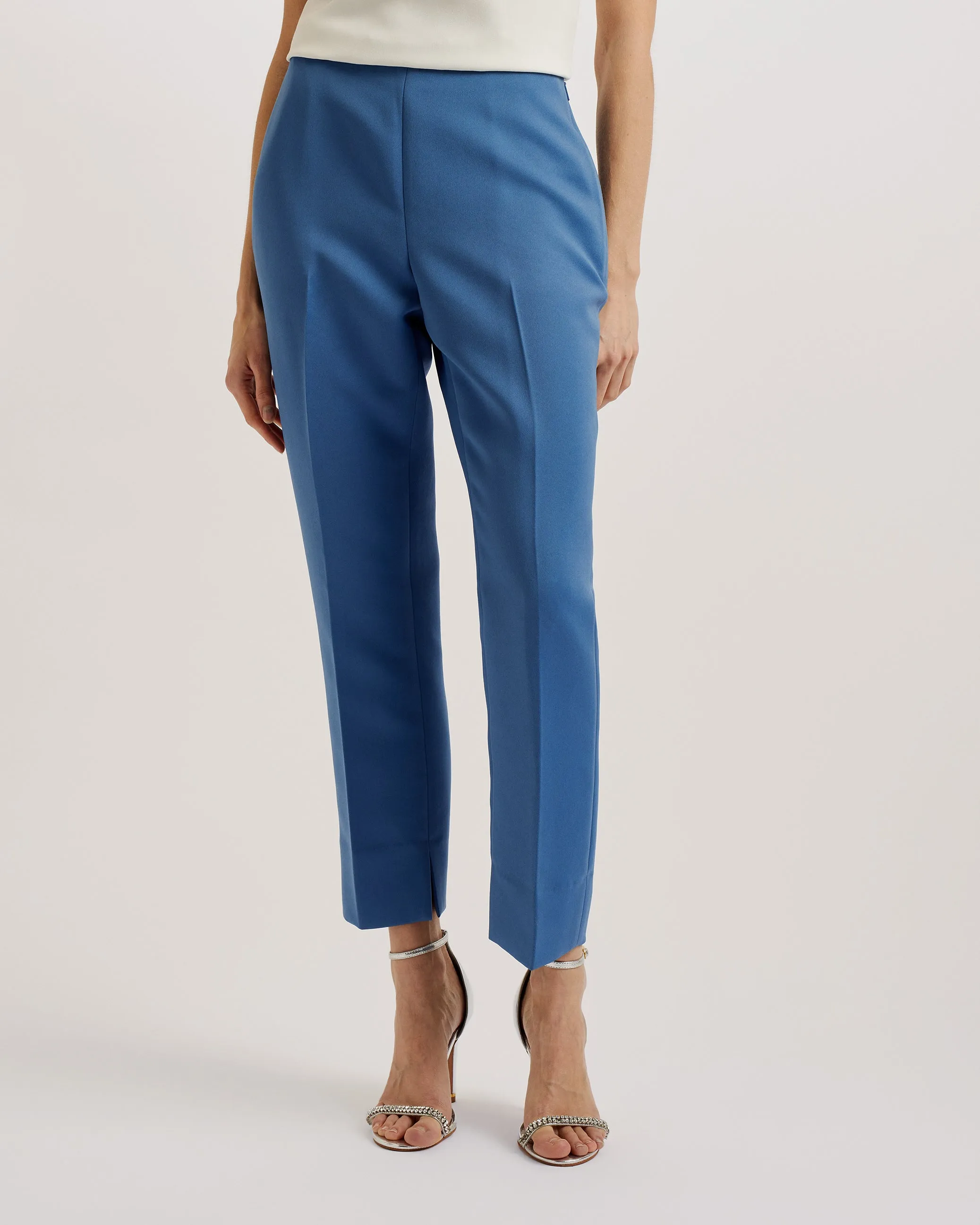 Akenit Slim Leg Tailored Trouser Blue