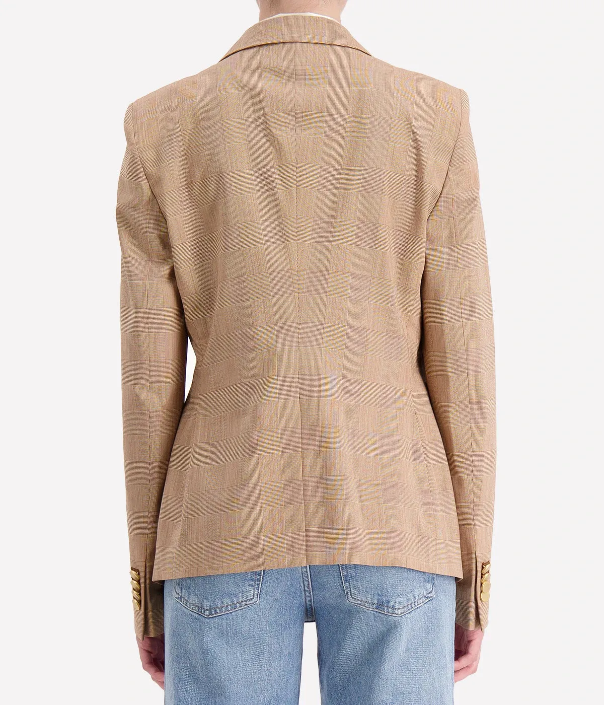 Alba Blazer in Brown Check