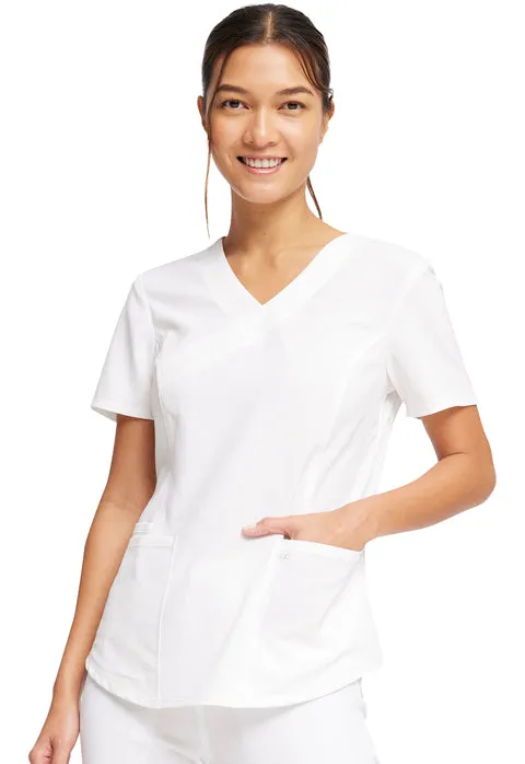 Allura by Cherokee Women's Mock Wrap Scrub Top CKA688