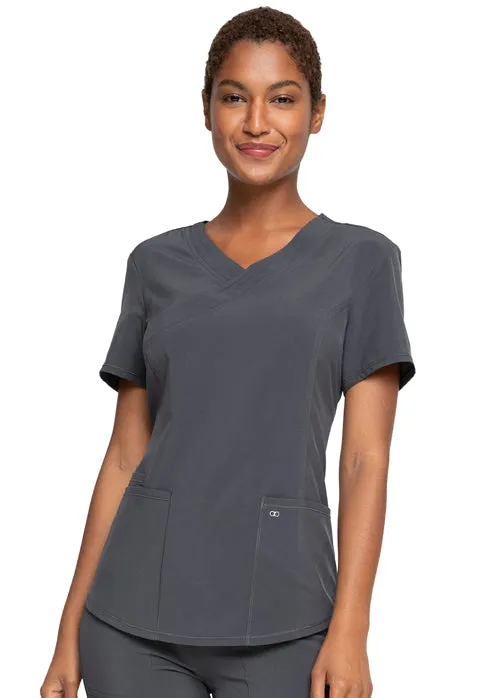 Allura by Cherokee Women's Mock Wrap Scrub Top CKA688