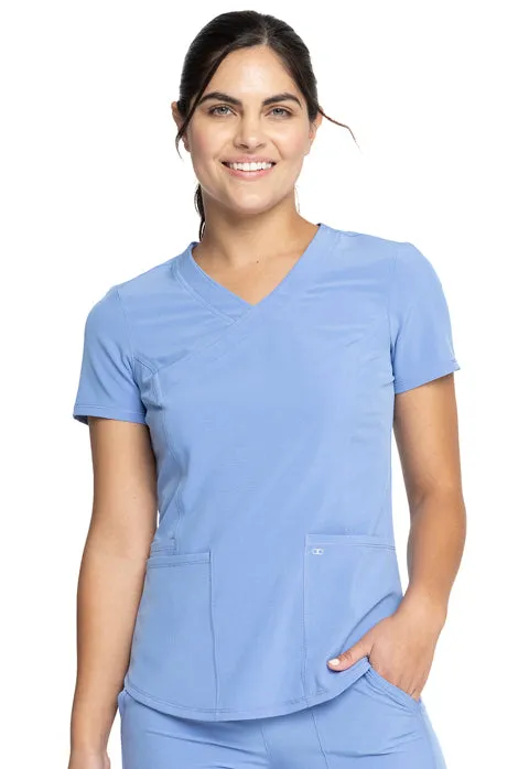 Allura by Cherokee Women's Mock Wrap Scrub Top CKA688