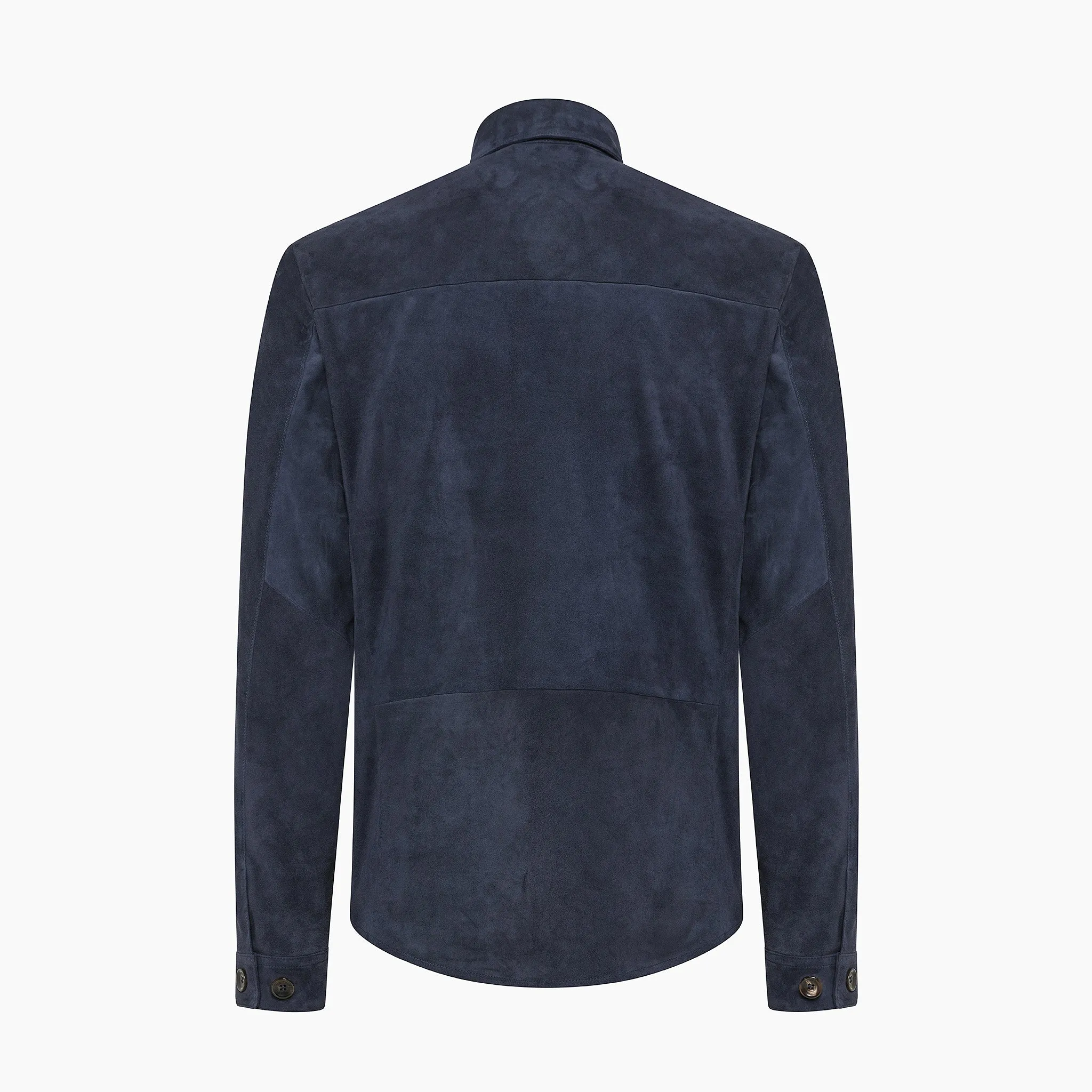 Amauri Shirt Jacket in Suede Leather