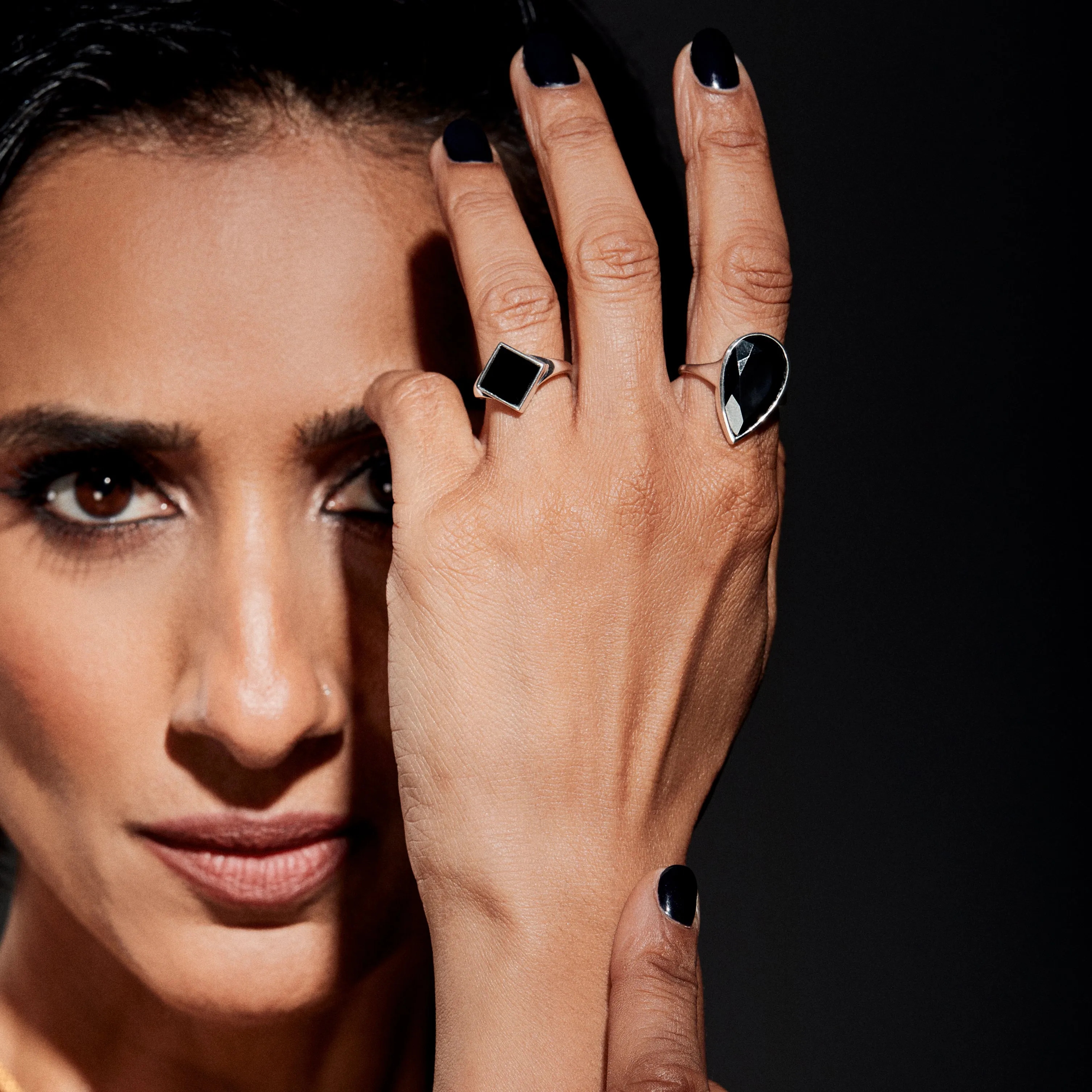 Anita Rani Shakti Black Onyx Strength Ring