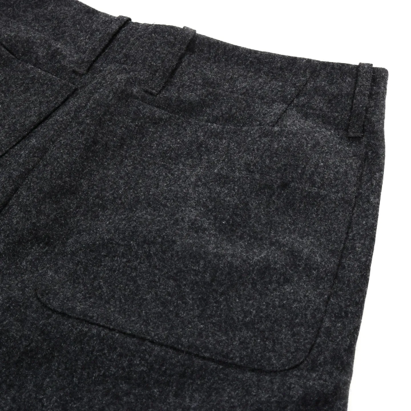 ARPENTEUR FOX PANT WOOL FLANNEL CHARCOAL