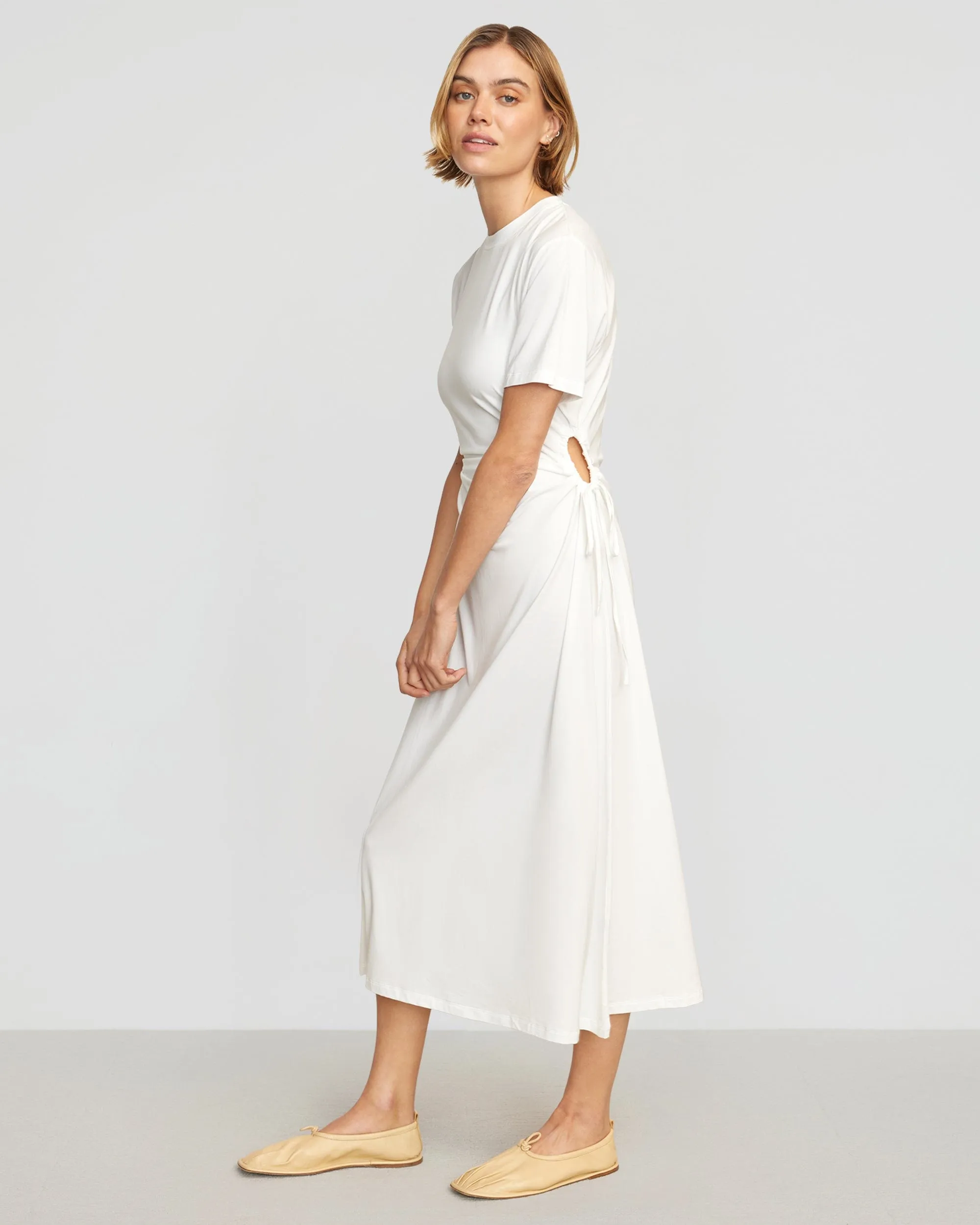 Bashir Open-Side Jersey Dress