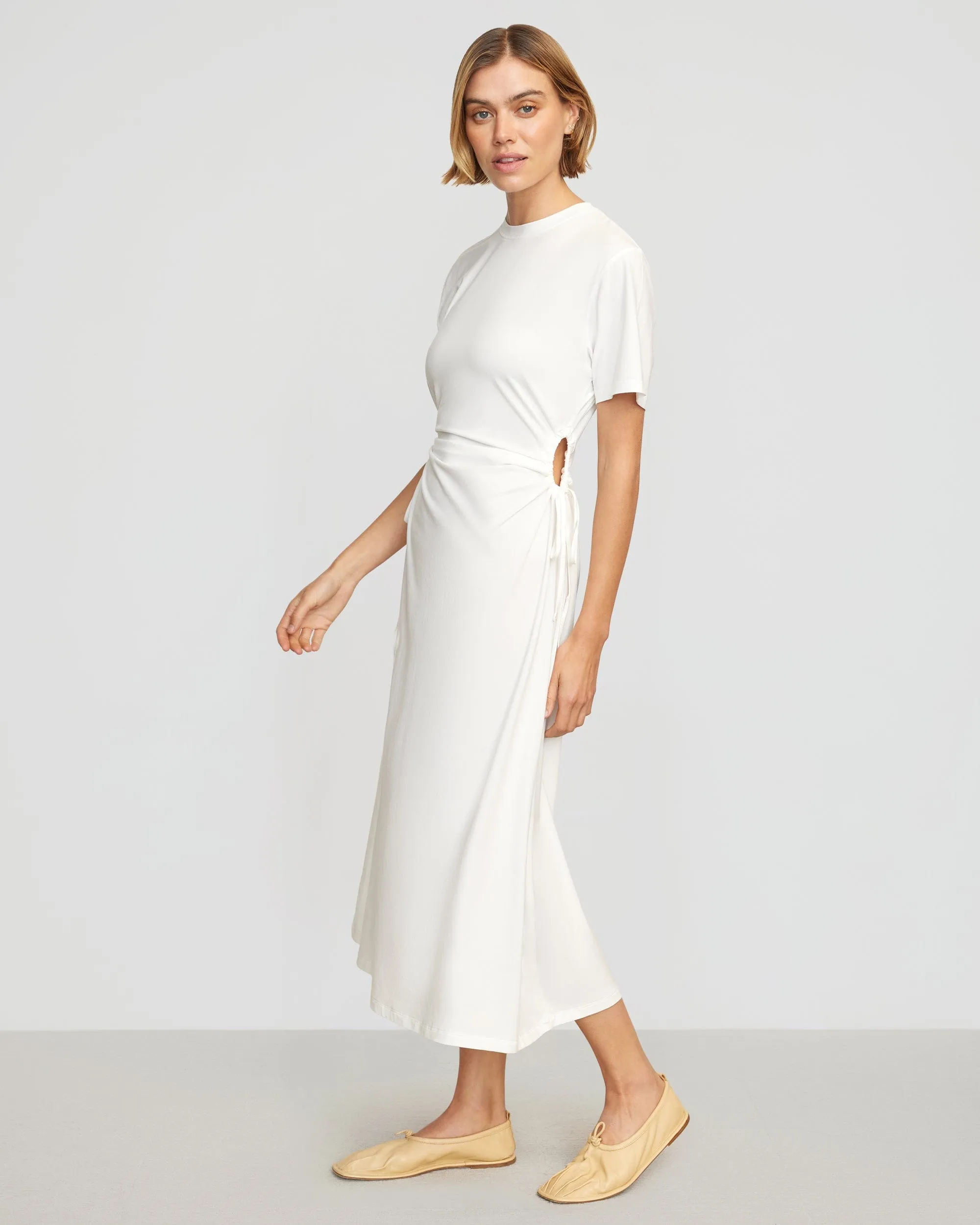 Bashir Open-Side Jersey Dress