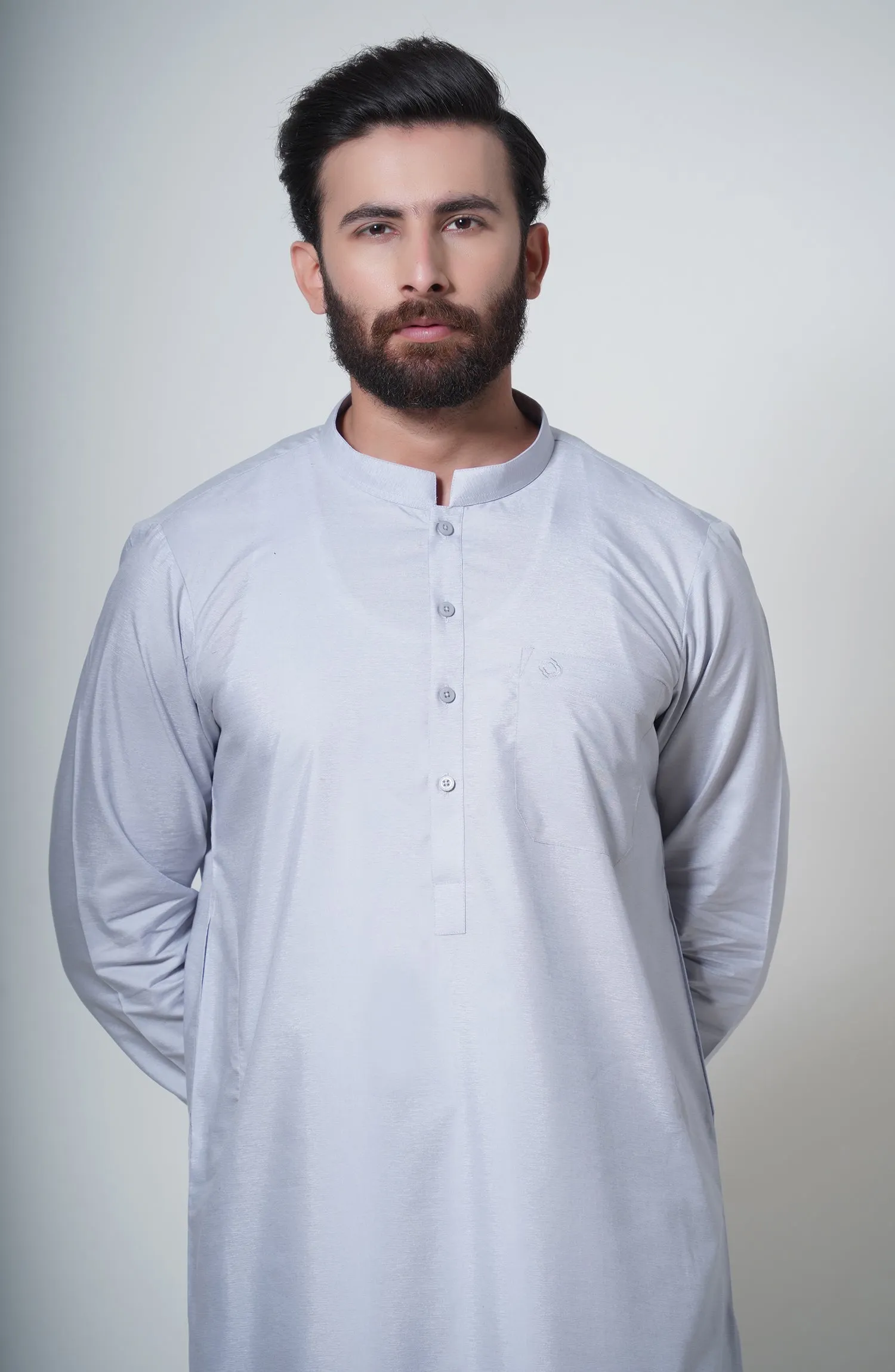 Basic Band Collar Shalwar Suit