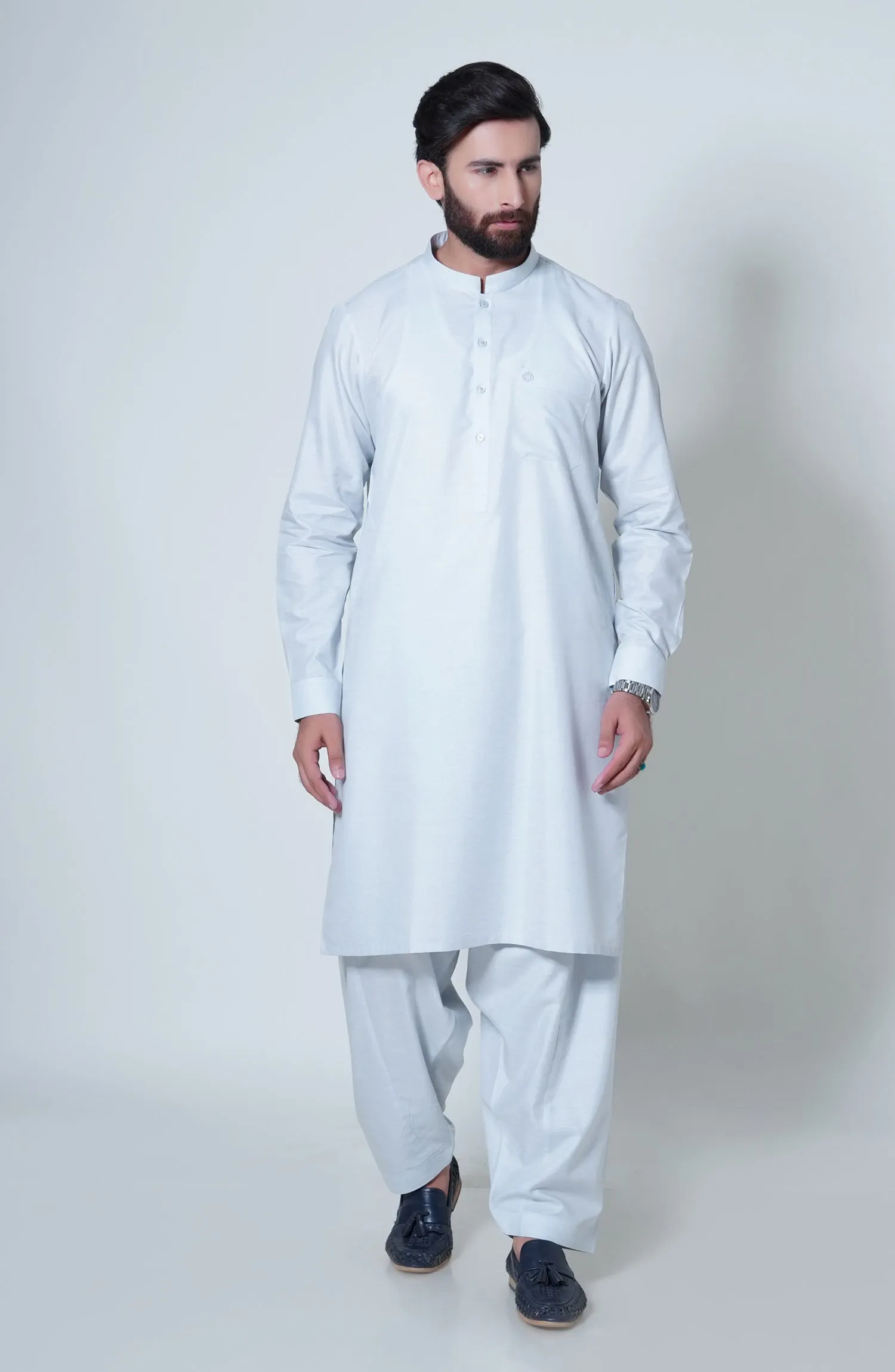 Basic Band Collar Shalwar Suit