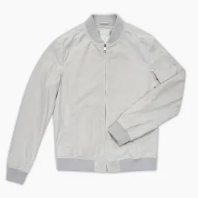 Bob suede bomber (stone grey)