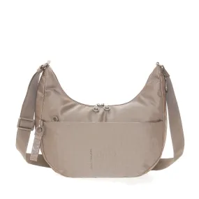 Borsa Donna a Tracolla Mandarina Duck in Tessuto colore Taupe Linea MD20 - P10QMT27