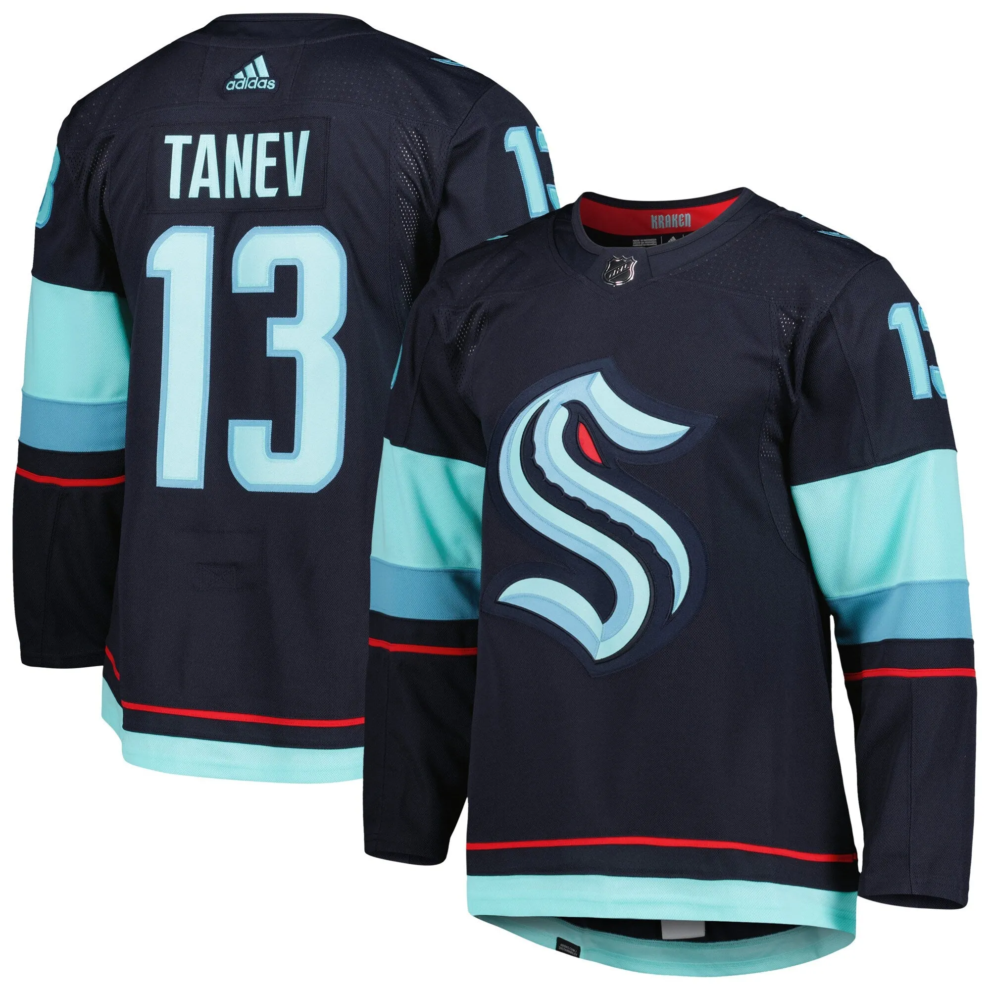 Brandon Tanev Seattle Kraken adidas Primegreen Authentic Pro Home Player Jersey - Deep Sea Blue