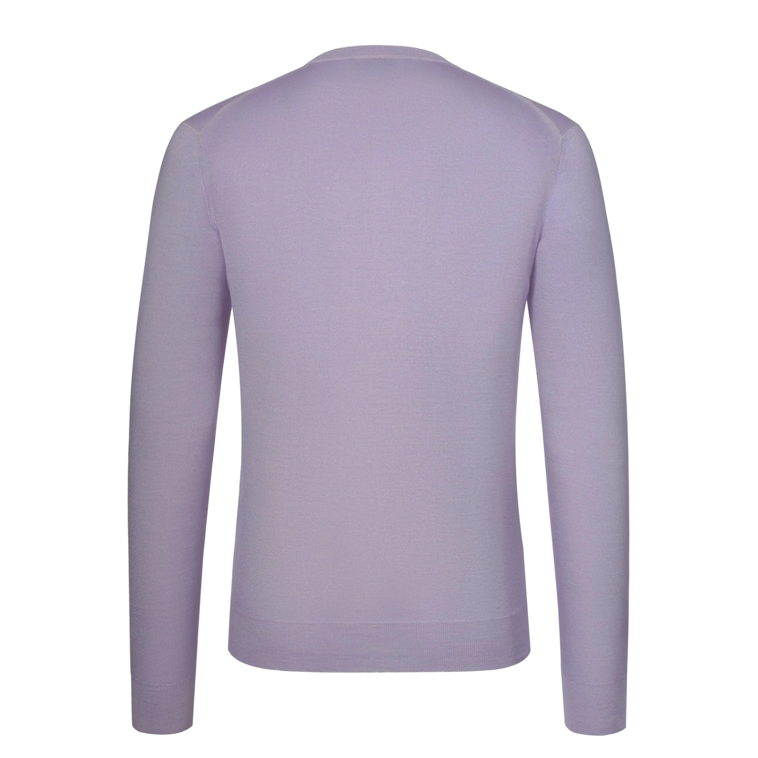 Cashmere and Silk Crew-Neck Sweater in Orchid White