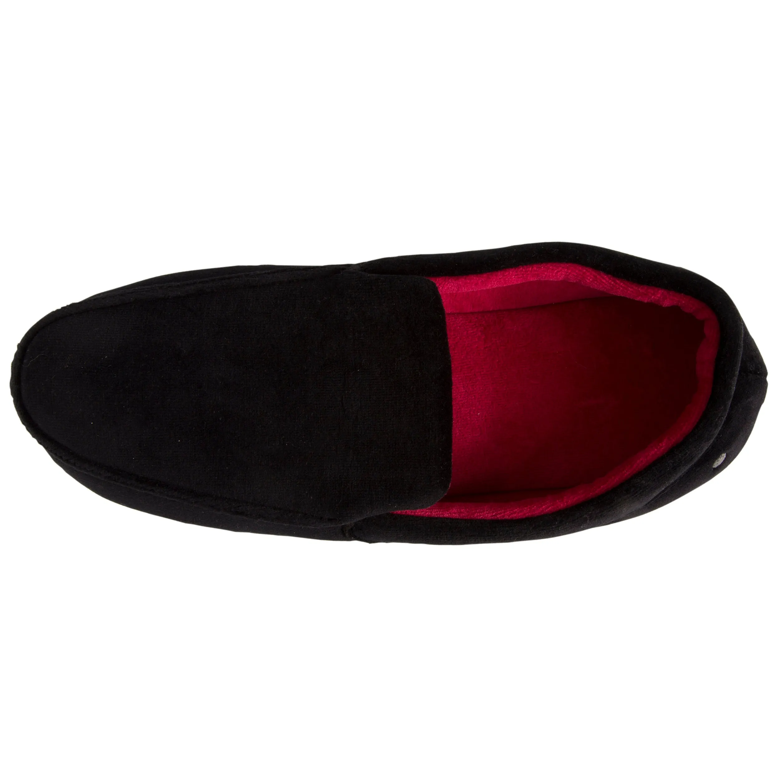 Chaussons mocassins Homme brodé Noir