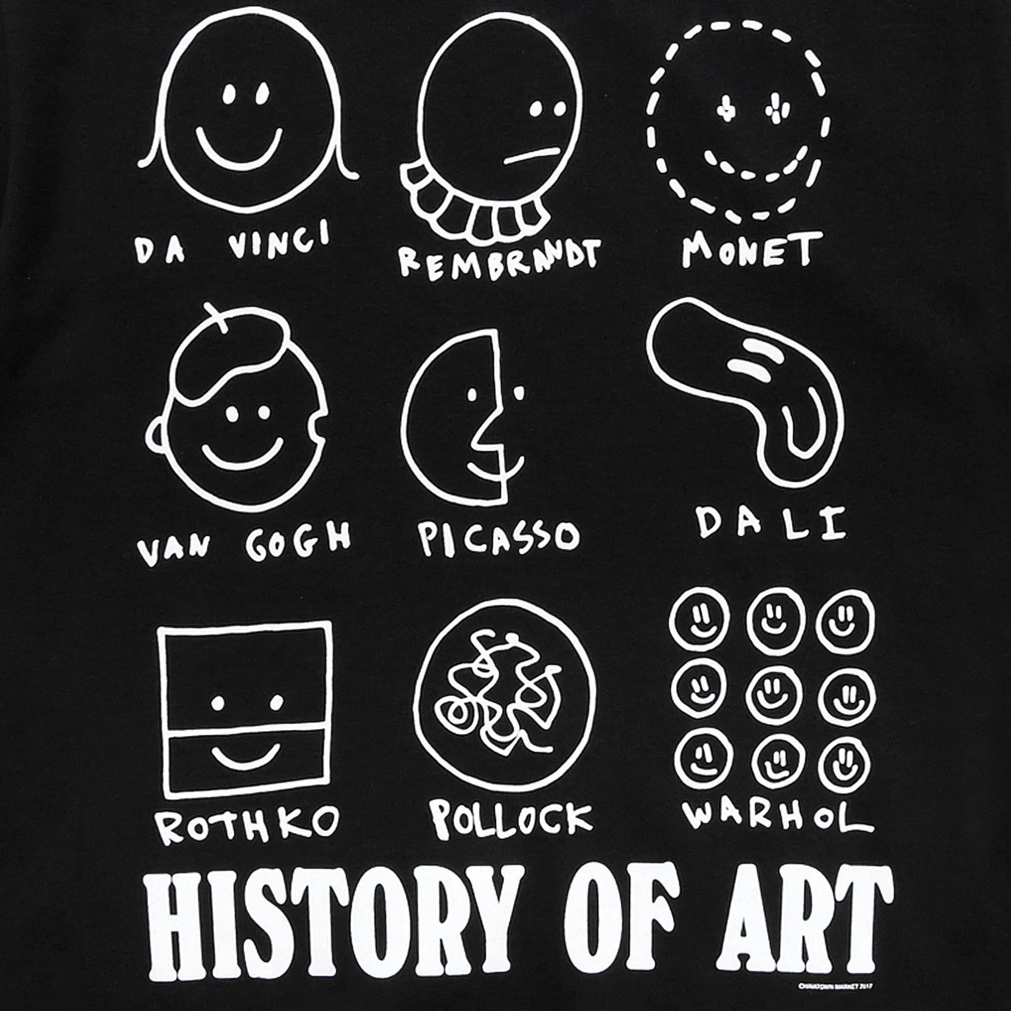 Chinatown Market Art History Tee - Black