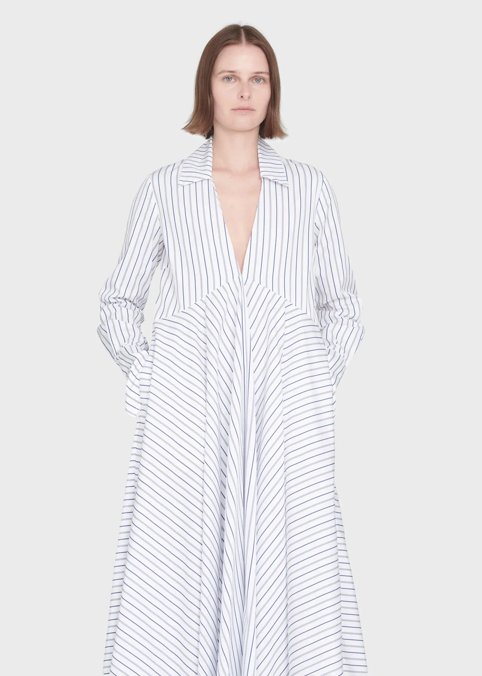 CO Collared Shirt Dress in Cotton