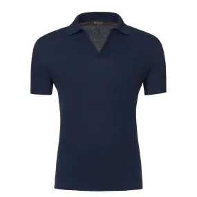 Cotton Polo Shirt in Blue