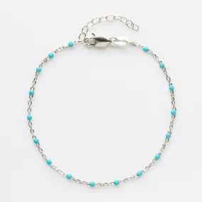 Dainty Enamel Bead Bracelet