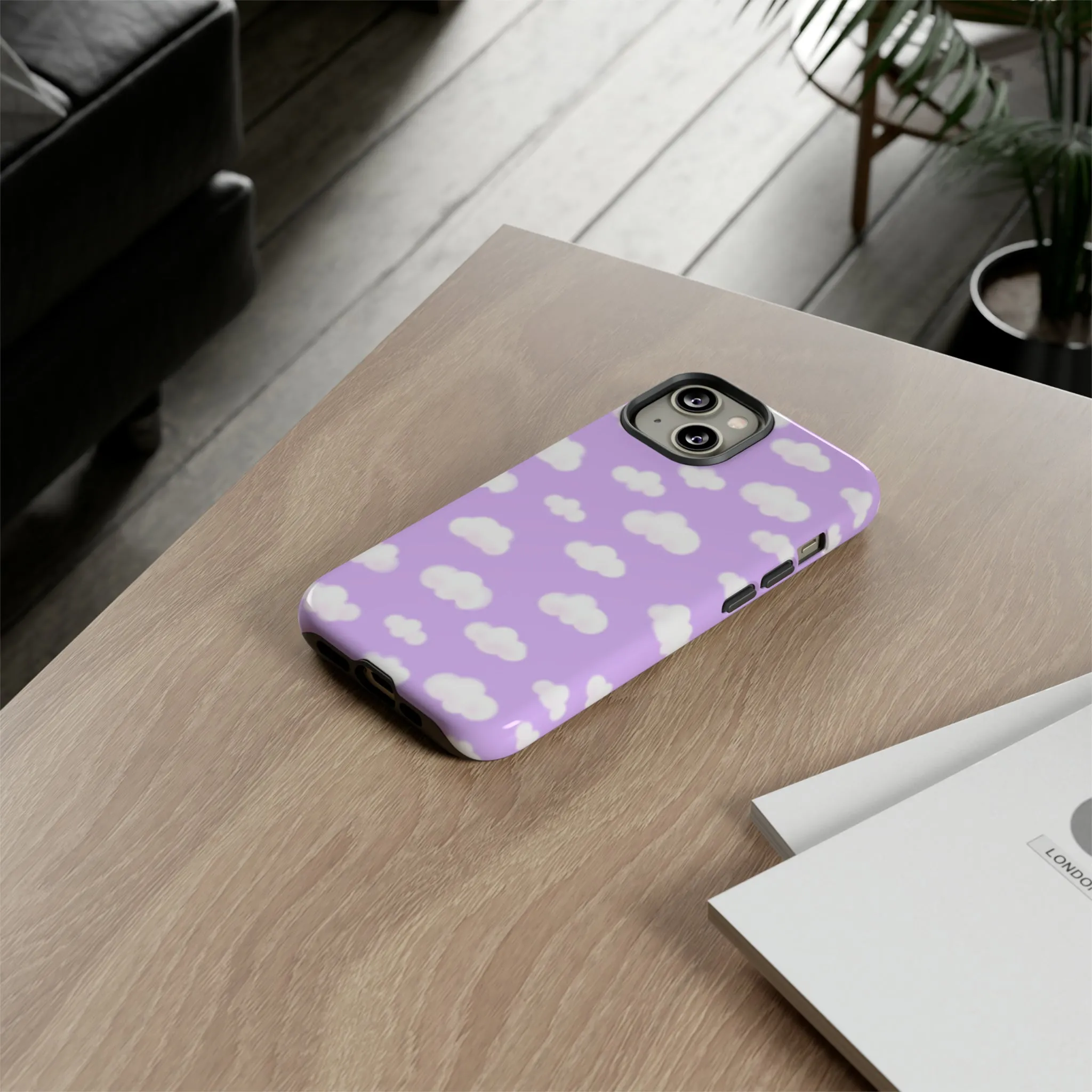 Dreamy Clouds Tough Phone Case (Lilac)