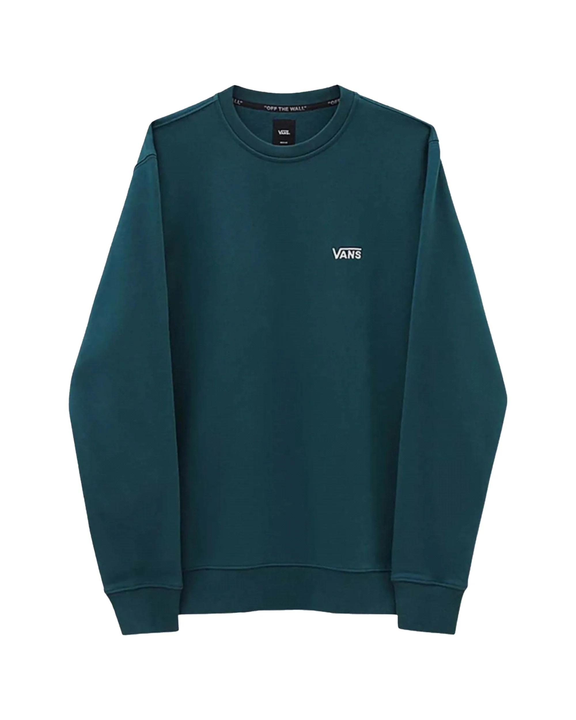 Felpa Uomo Vans Core Basic Crew Fleece Deep Teal