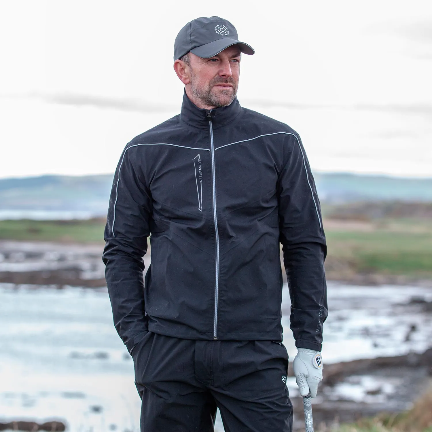 Galvin Green Armstrong Gore-Tex Paclite Jacket - Black/Sharkskin