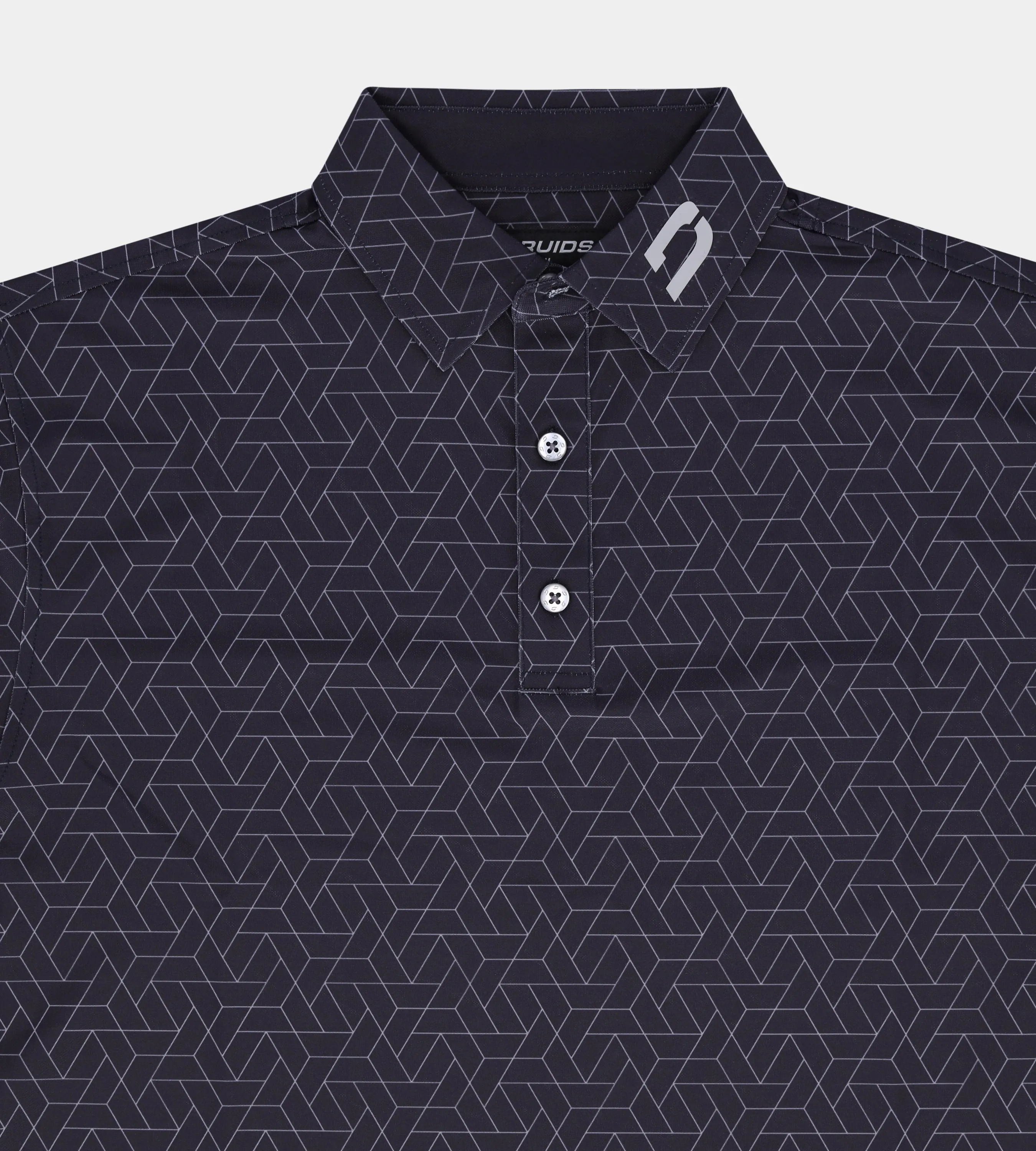 GEOMETRIC POLO - BLACK