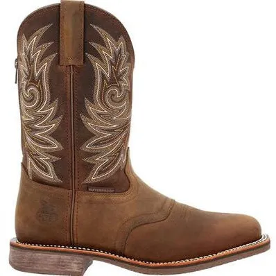 Georgia Men's Carbo Tec Elite 11" WP Western Work Boot -Brown- GB00525