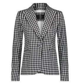 Gingham Plain Blazer