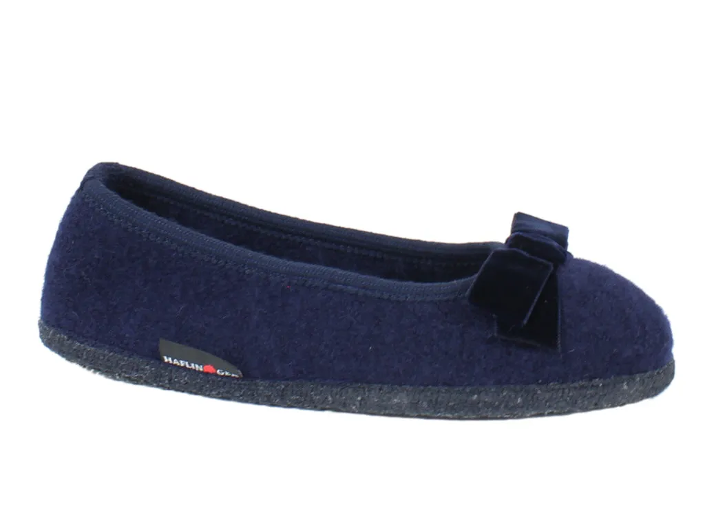 Haflinger Slippers Fiocco Navy