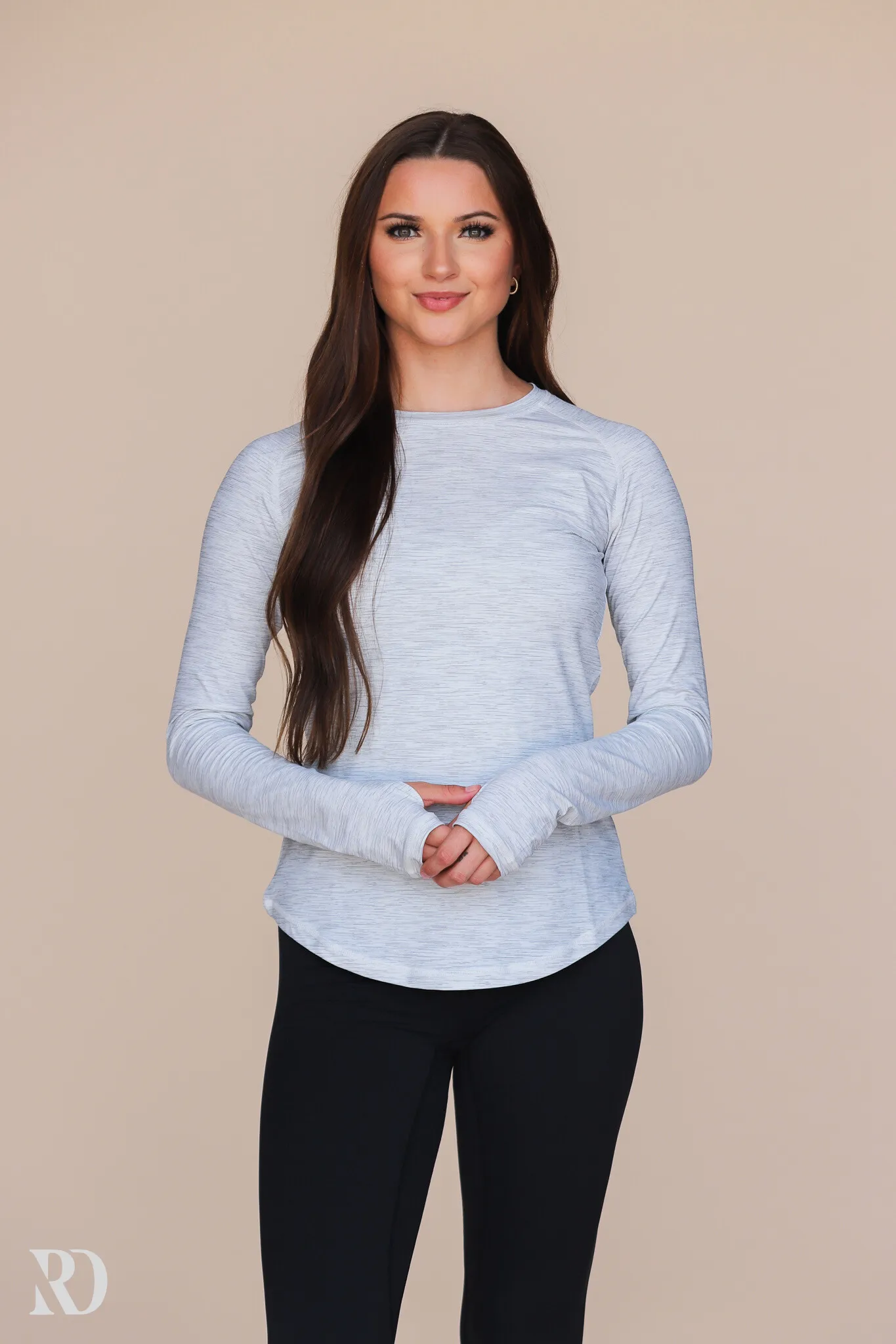 HEATHER GRAY BASELINE TOP | RD ESSENTIALS