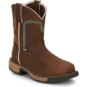 Justin Women's Rush 8 CT WP Western Work Boot -Brown- SE4360