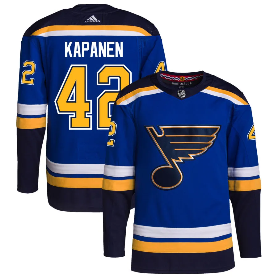 Kasperi Kapanen St. Louis Blues adidas Home Authentic Pro Jersey - Royal