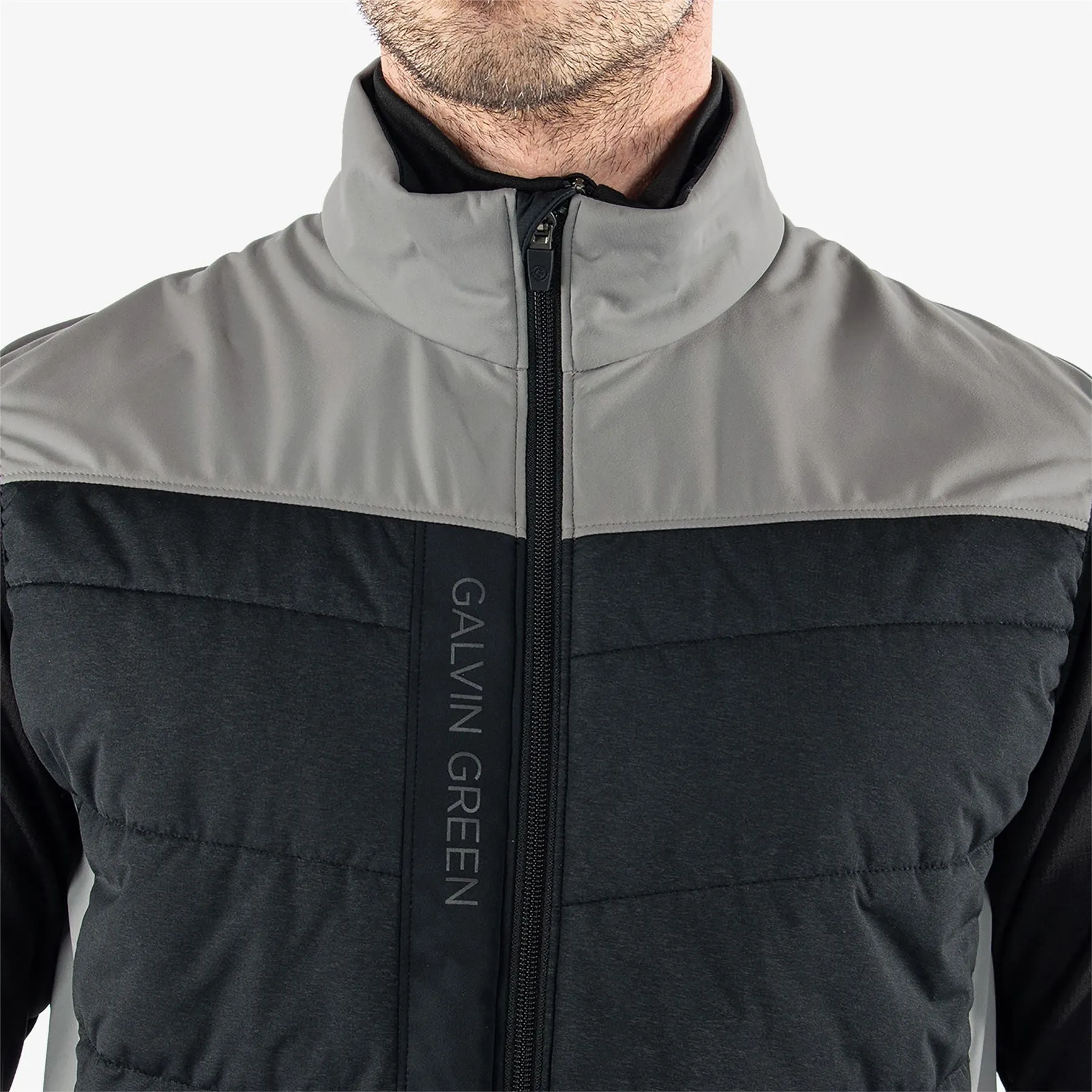 Lauro Interface-1 Full Zip Gilet Sharkskin/Black - SS24