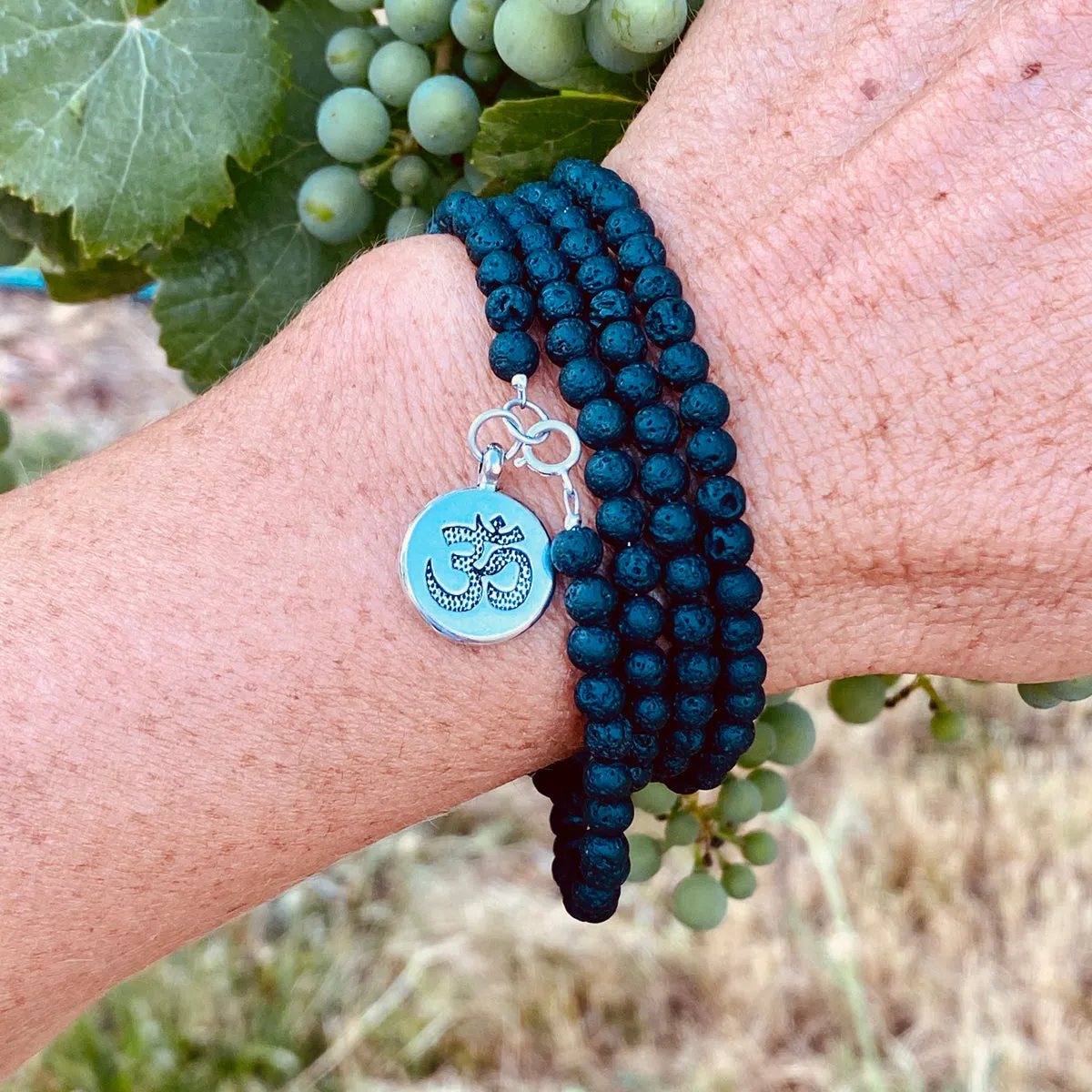 Lava Wrap Bracelet with Ohm to Help Dissipating Anger