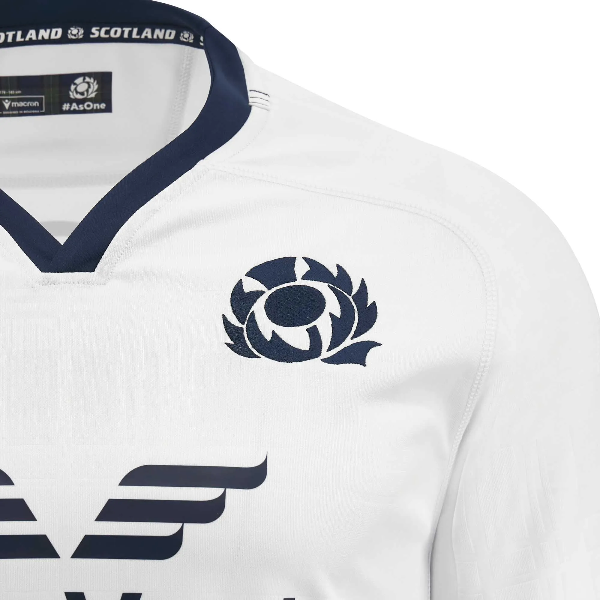 Macron Men's Scotland Rugby Replica Jersey 23/24 - White