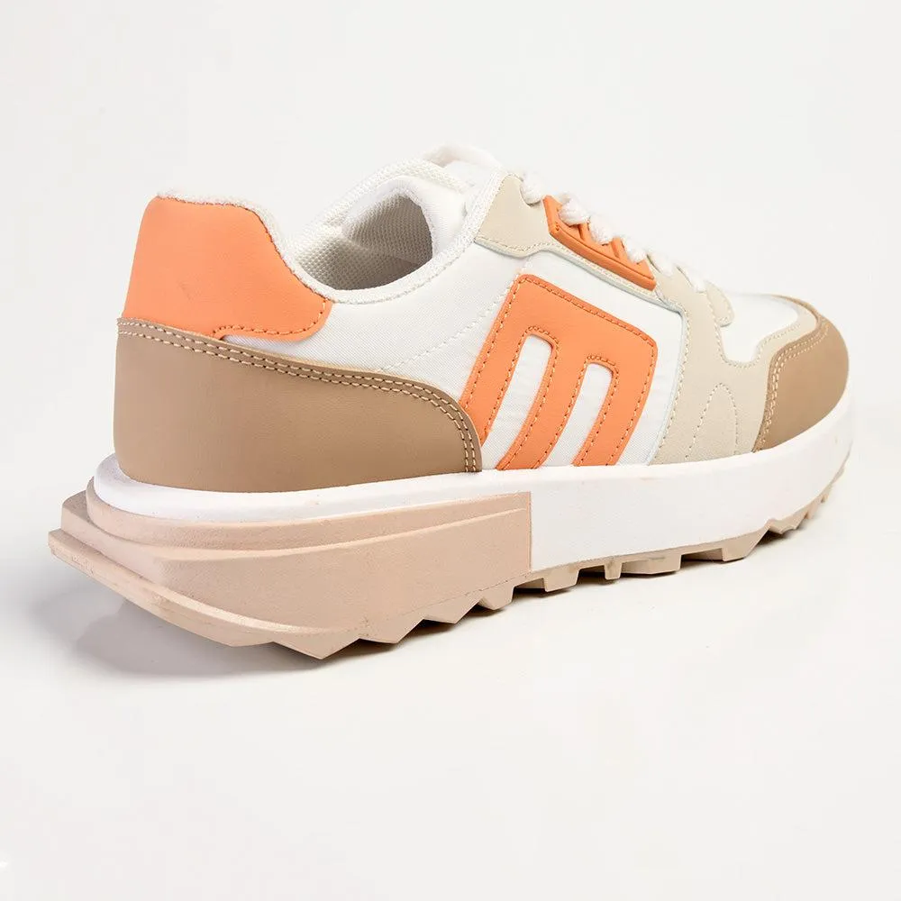 Madison Hera Fashion Sneaker - Tan/Beige/Pink