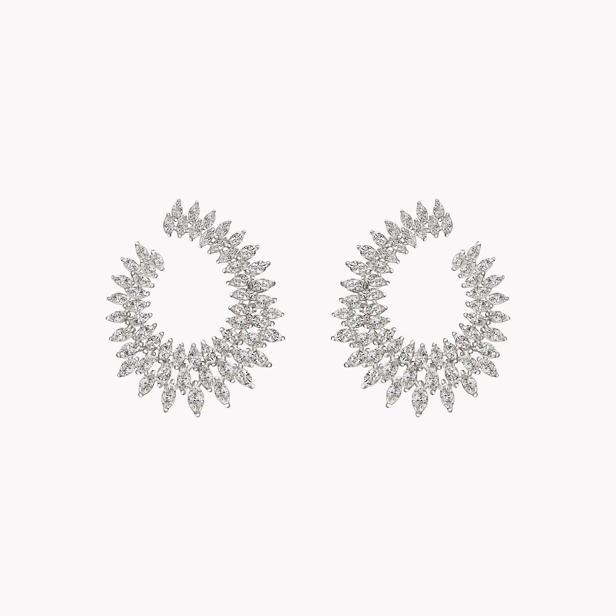 Marquise Hoop Earrings