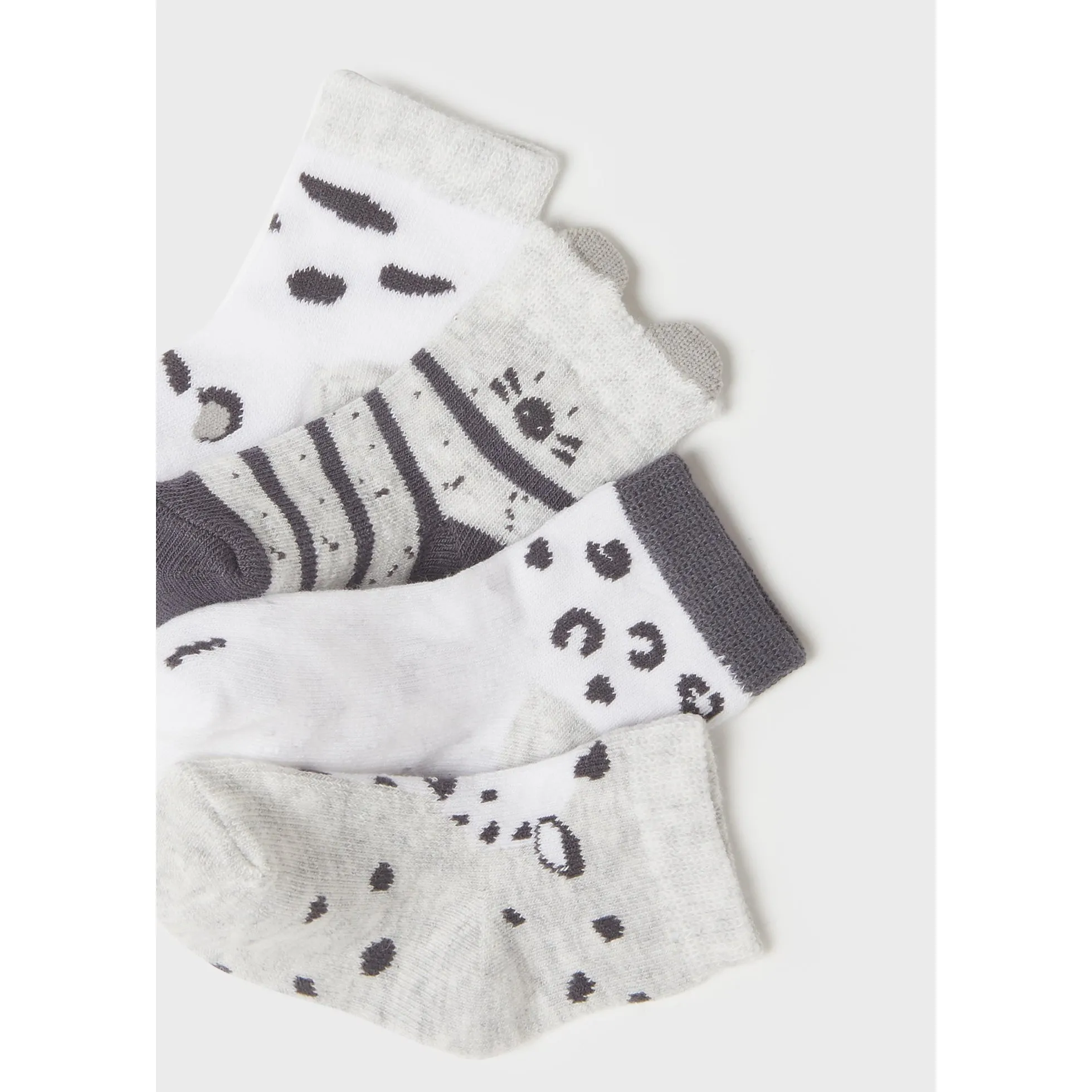 Mayoral Baby 4pc Socks_ Lunar Grey 9473-74