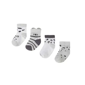 Mayoral Baby 4pc Socks_ Lunar Grey 9473-74