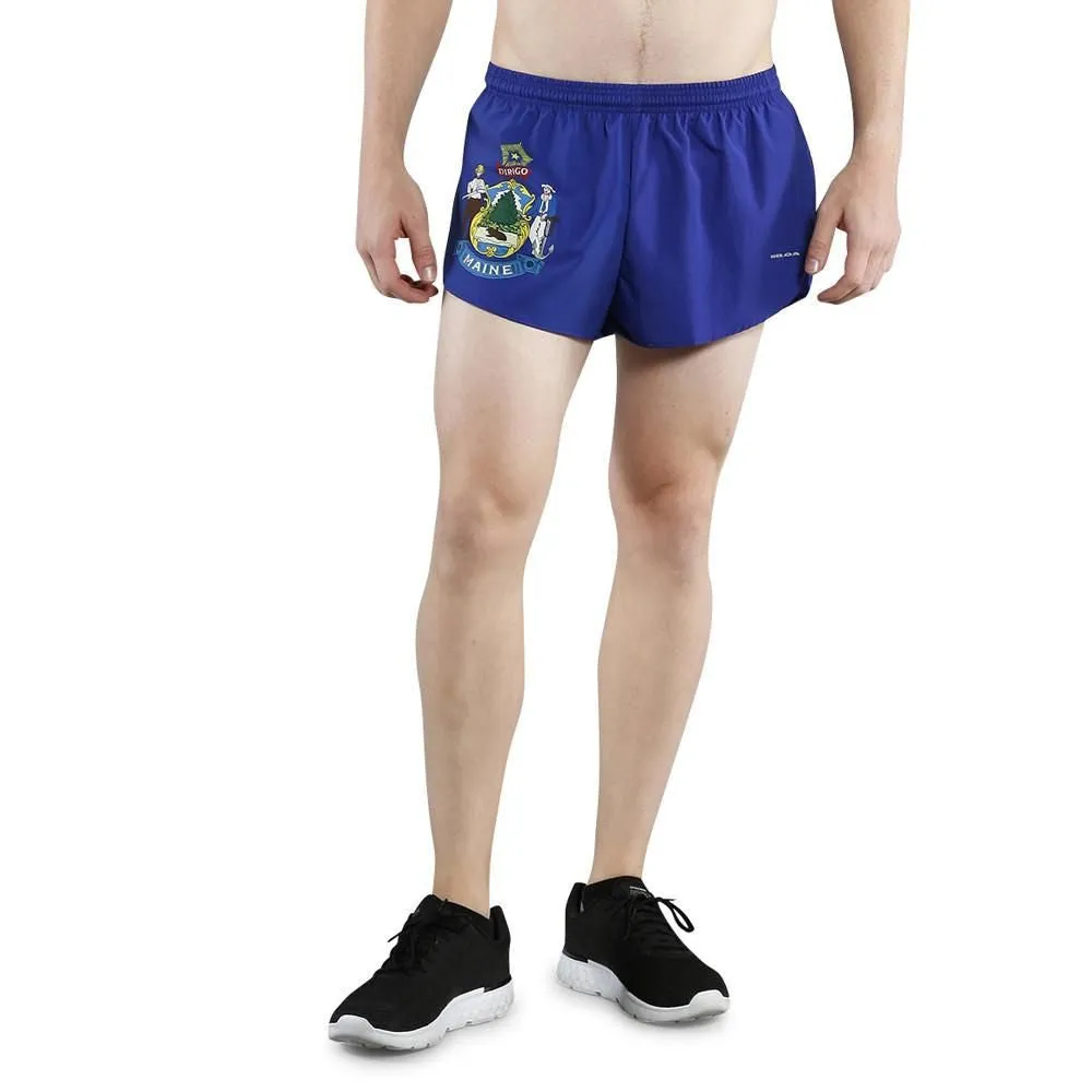 Men's 1" Elite Split Shorts- Maine