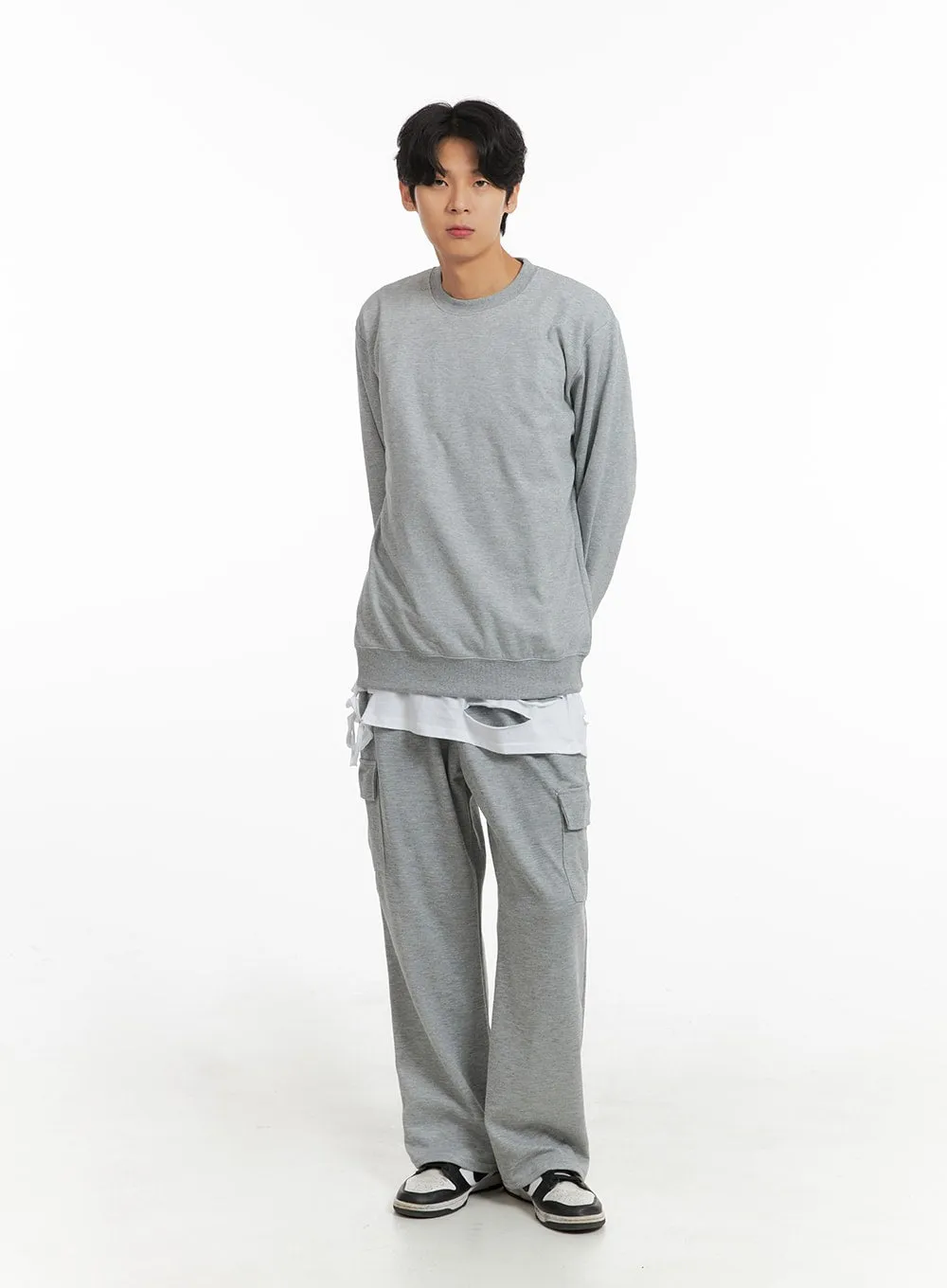 Men's Basic Cotton Sweatshirt IA401