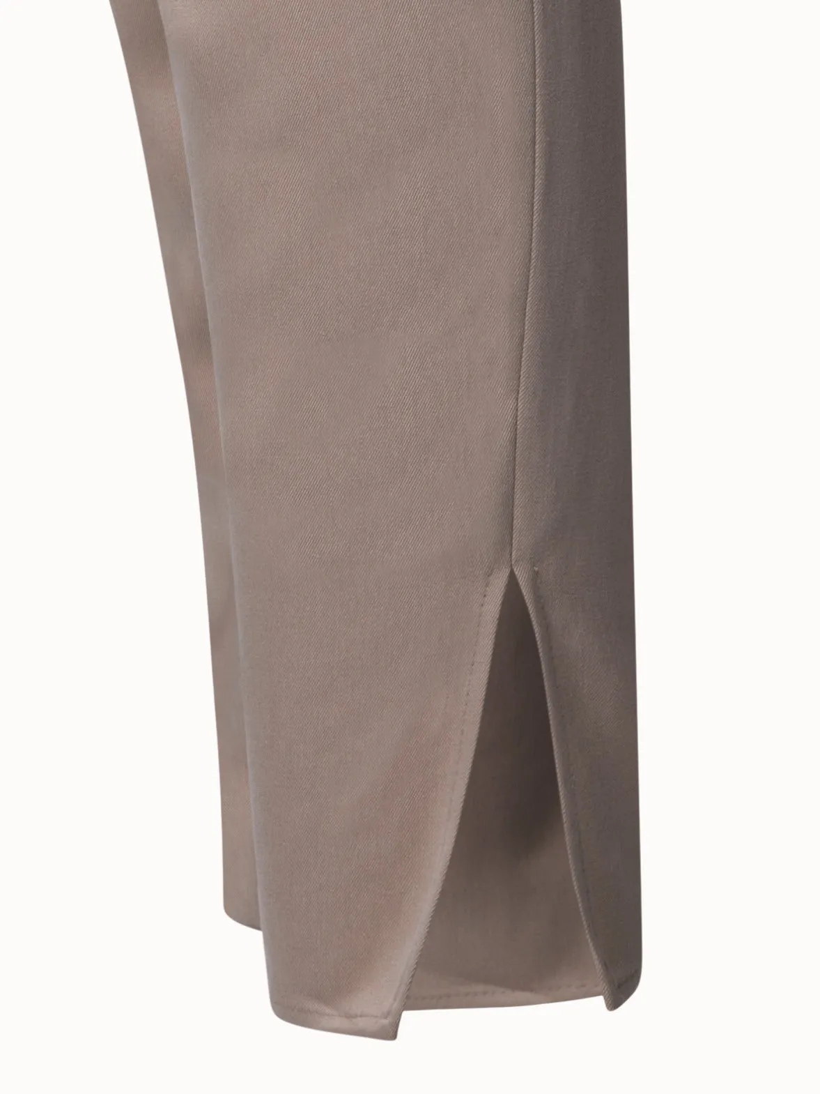 Mike Tapered Hose aus gewaschenem Lyocell Gabardine