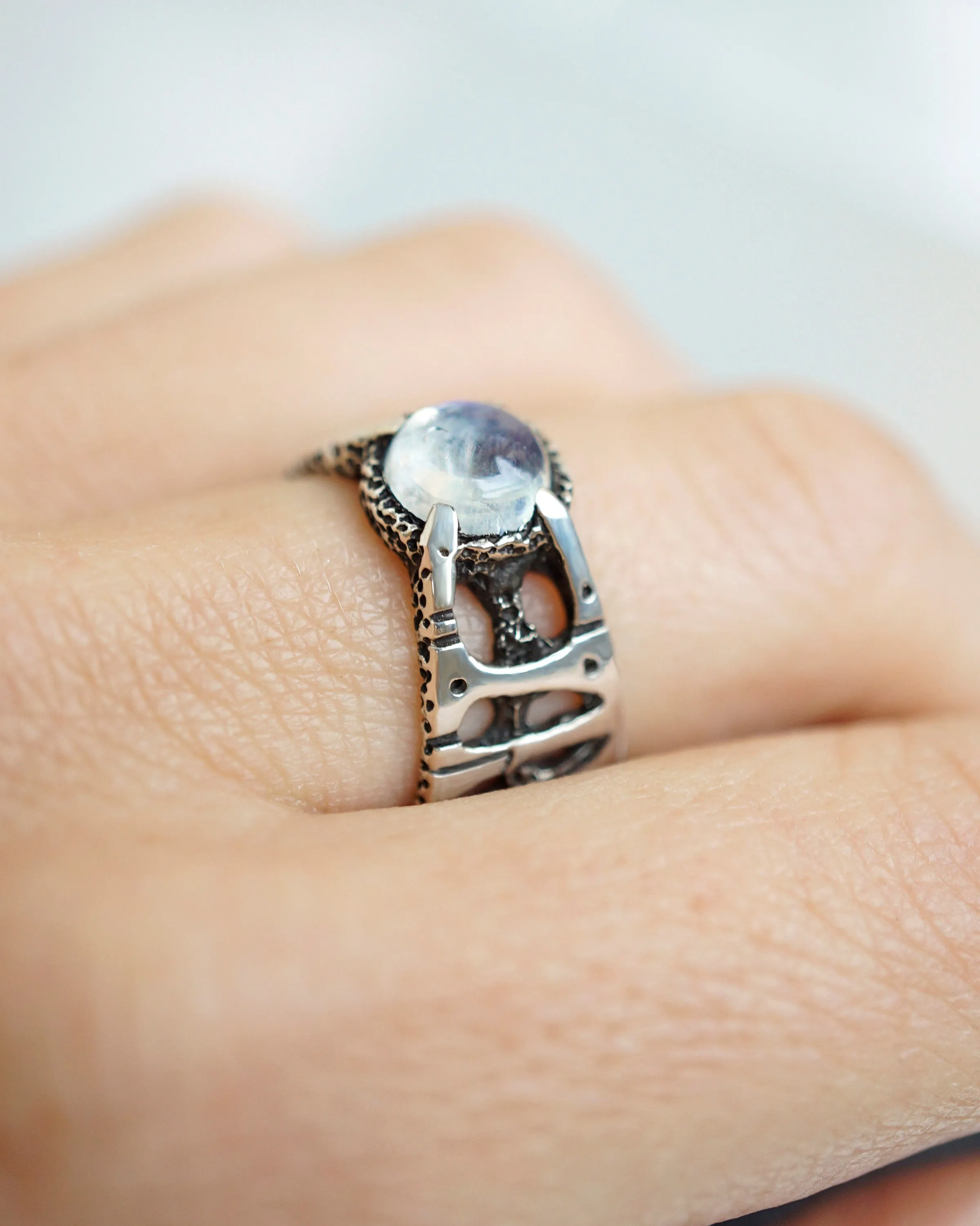 Moonstone ring SIRENA