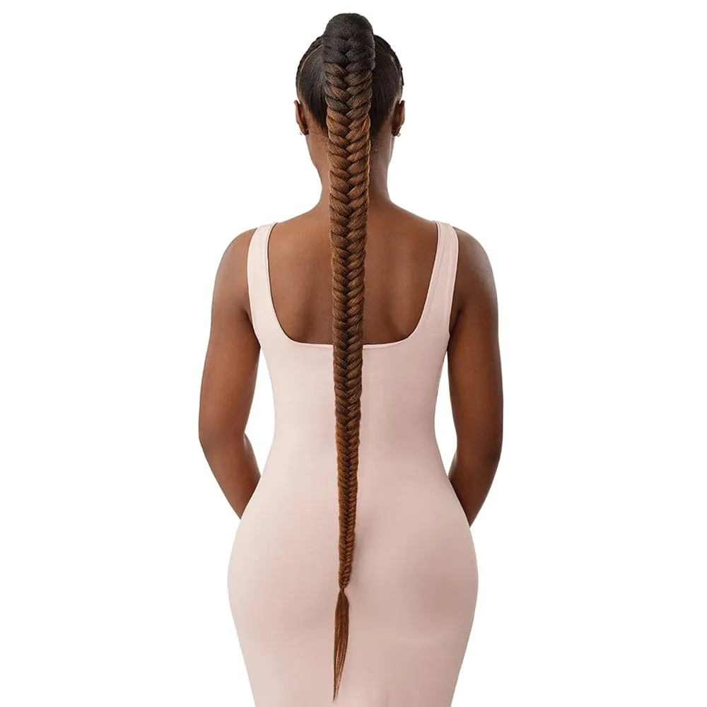 NATURAL BRAIDED FISHTAIL 42 | Outre Pretty Quick Wrap Synthetic Ponytail