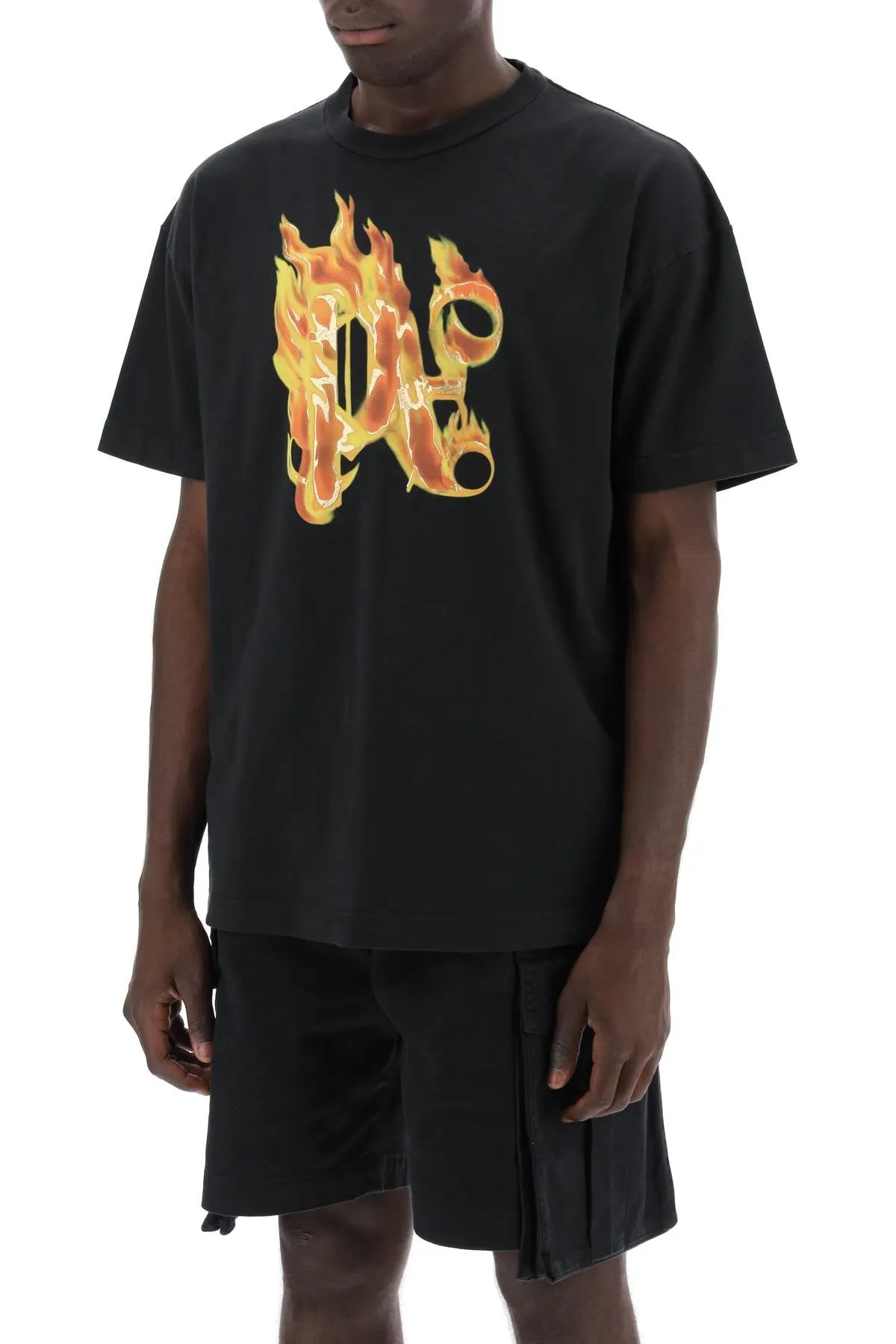 PALM ANGELS burning monogram t