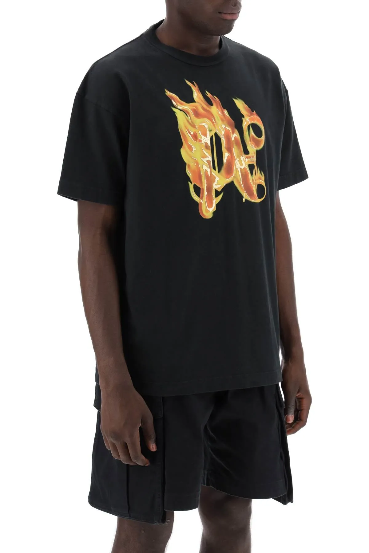 PALM ANGELS burning monogram t